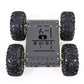 4WD Smart Robot RC Car Chassis Kit Aluminum Alloy Black Wheels + 12V Motors without Encoder C3