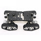 4WD Robot Tank Chassis Kit Black Chassis Shock Absorbing + 4pcs 12V 300RPM Motors with Encoder