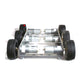 6WD Smart RC Car Chassis Kit Aluminum Alloy Frame + 12V Motors for DIY 7kg Load Capacity Unassembled