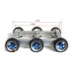 6WD Smart RC Car Chassis Kit Aluminum Alloy Frame + 12V Motors for DIY 7kg Load Capacity Unassembled