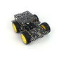 HJ-4WD Smart RC Car Chassis 2-Tier Line Tracking Obstacle Avoidance Robot Car Chassis Unassembled