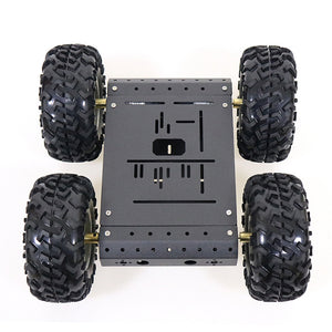 4WD Smart Robot Car Chassis Kit for Arduino Aluminum Alloy Wheels + 12V High-Power Motors C3