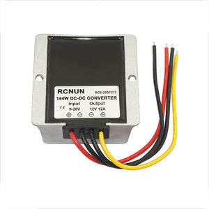 Waterproof Car Voltage Stabilizer DC-DC Voltage Converter Buck Boost Module 9-20V to 12V 12A 144W