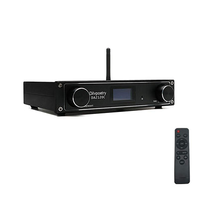 DAC Amplifier 120W+120W 24Bit/192kHz Bluetooth 4.2 USB Coaxial Optical with Remote Control DA2120C