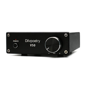 Digital Power Amplifier Audio 2 Channel 150W+150W TPA3116D2 HiFi Class D Amplifier V50 Black
