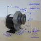 250W 24V DC Electric Motor Electric Scooter Motor w/Belt Pulley for eBicyle eBike Electric Wheelchairs