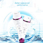 Ultrasonic Electrical Facial Cleansing Brush Rechargeable Waterproof Facial Beauty Massager Purple