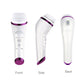 Ultrasonic Electrical Facial Cleansing Brush Rechargeable Waterproof Facial Beauty Massager Purple