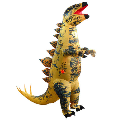 Inflatable Dinosaur Costume Adult Stegosaurus Cosplay Animal Costume for Parade Party Halloween