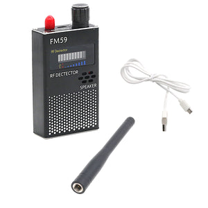 Anti-Spy GPS RF Signal Detector Hidden Camera GSM SPY Bug Detector 1MHz-8000MHz FM59