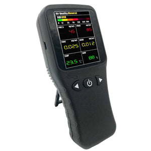 6 In 1 Air Quality Monitor PM2.5 PM10 TVOC Formaldehyde Temperature Humidity Detector
