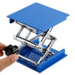 4Inch Lab Lift Platform Aluminum Lift Platform Stand Rack Blue 100*100mm