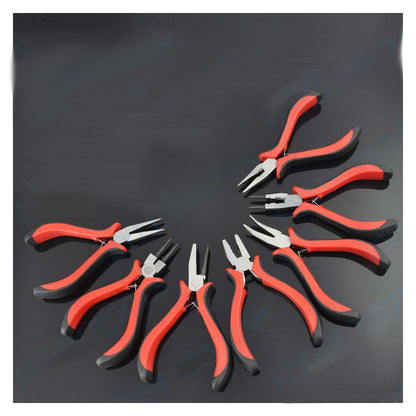 8pcs Mini Pliers 4.5Inch Jewelers Pliers w/Storage Bag for Fishing Jewelry Making Beading Wire DIY