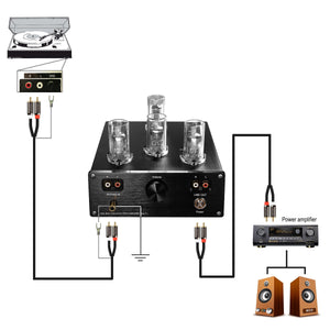 Phono Preamp Tube RIAA Phono Preamp MM Turntable Preamplifier Little Bear T11