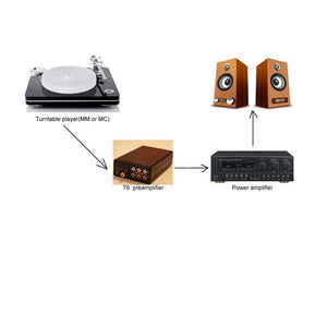 3W RIAA Phono Preamp MM MC Phono Preamplifier Little Bear T8