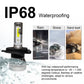 LED Headlight Bulbs H4 HB2 9003 Car Headlight Bulbs COB Waterproof 6000K 36W/Pair MINI1-H4HB29003
