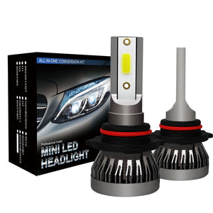 LED Headlight Bulbs 9005 HB3 H10 LED Bulb 6000K COB Waterproof 36W/Pair MINI1-9005HB3H10