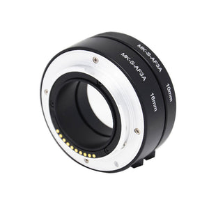 Auto Focus Macro Extension Tube Adapter Ring 10mm+16mm for Sony Mirrorless E- &amp; FE-Mount MK-S-AF3A