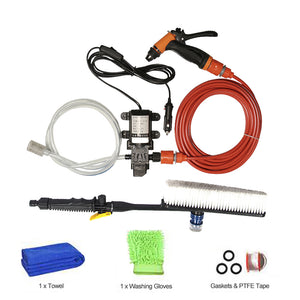 12V High Pressure Car Washer Portable Car Washer Machine Water Gun Pump Cleaner Car Care Package 2