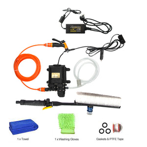 12V High Pressure Car Washer Portable Car Washer Machine Water Gun Pump Cleaner Car Care Package 4