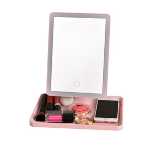 37 LED Touch Screen Makeup Mirror Dimmable Night Light Rotatable Table Top Vanity Mirror