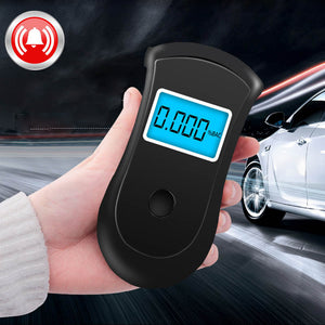 Breath Alcohol Tester Portable Breathalyzer Alcohol Tester LCD Screen Blue Backlight YSK001