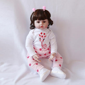 18''/46cm NPK Reborn Baby Dolls Silicone Handmade Soft Girl Toy Female Birthday Gift DH70311-18 S