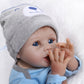 22Inch NPK Reborn Baby Dolls Silicone Soft Newborn Baby Boy Christmas Toys Gift 9042-2