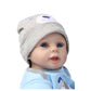 22Inch NPK Reborn Baby Dolls Silicone Soft Newborn Baby Boy Christmas Toys Gift 9042-2