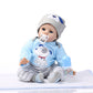 22Inch NPK Reborn Baby Dolls Silicone Soft Newborn Baby Boy Christmas Toys Gift 9042-2