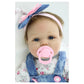 22'' NPK Reborn Baby Dolls Silicone Lifelike Newborn Baby Girl Dolls for Girls Birthday Gifts LUCY-B