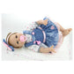 22'' NPK Reborn Baby Dolls Silicone Lifelike Newborn Baby Girl Dolls for Girls Birthday Gifts LUCY-B