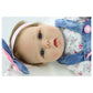 22'' NPK Reborn Baby Dolls Silicone Lifelike Newborn Baby Girl Dolls for Girls Birthday Gifts LUCY-B