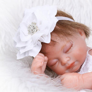 10'' /26cm NPK Reborn Baby Dolls Silicone Full Body Cute Newborn Baby Girl Sleeping Babe CFW-04WMP
