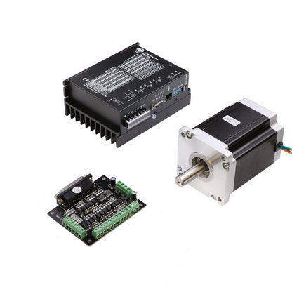 Nema 42 Stepper Motor Kit (42HS5460 Stepper Motor 3256oz-in + DM2722A Driver + Breakout Board)