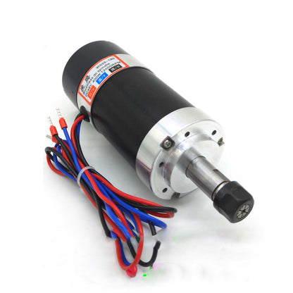 WS55-180 Advanced ER11 Spindle Brushless 400W 12000RPM + Brushless DC Motor Driver + Clamp Base