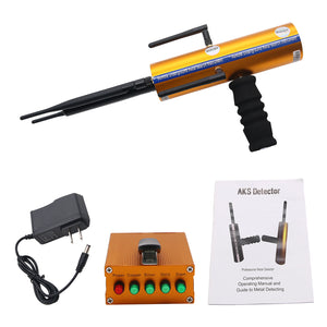 AKS Long Range Gold Metal Detector Gems Diamond Finder with Five Antennas Handheld Type