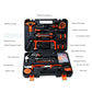 82Pcs Hardware Tool Kit Car Tool Wrench Socket Pliers Hammer Hacksaw+ Carry Box Home
