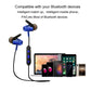 2pcs Magnetic Wireless Earbuds for Sports Sweatproof V4.2 Bluetooth Headphones w/Mic ZHY-08