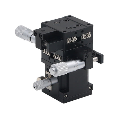 XYZ 3-Axis Manual Linear Stage 40x40mm Micrometer Linear Stage w/ Crossed-Roller Bearing SEMXYZ-40