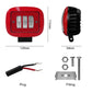1pc 30W Red Rectangle Off-road Spotlight LED Spotlight Boat for SUV Off-Road Vehicles Boat Motorcycle