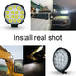 1pc 42W 4200LM Round Off-road Spotlight LED Work Light for Truck Jeep ATV SUV Boat Most Vehicles