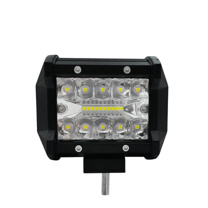 1pc 4" 60W Off-road Roof Light LED Work Light Flood Beam for Truck SUV Boat Crane Forklift
