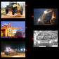 1pc 7" 120W Off-Road Roof Light LED Work Light Flood Light for Truck SUV Boat Crane Forklift