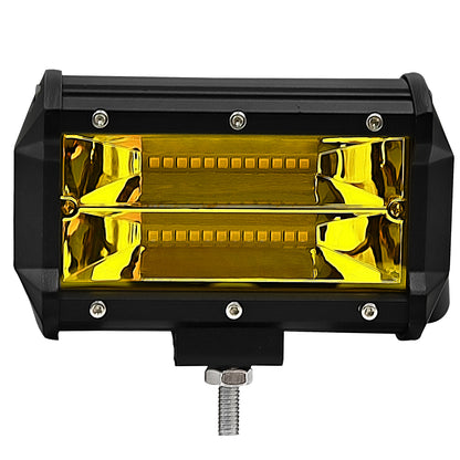 1pc 5" 72W Yellow Light Off-Road Spotlight LED Work Light for Truck SUV Vehicles Boats Lighting