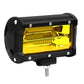 1pc 5" 72W Yellow Light Off-Road Spotlight LED Work Light for Truck SUV Vehicles Boats Lighting