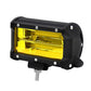 1pc 5" 72W Yellow Light Off-Road Spotlight LED Work Light for Truck SUV Vehicles Boats Lighting