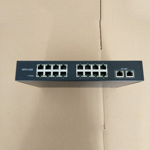 18 Port PoE Switch PoE Injector Switch Gigabit 16 PoE Ports + 2 Uplink Ports for CCTV IP Cameras