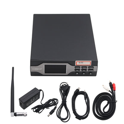 0-1W FM Broadcast Transmitter FM Stereo Transmitter Kit with Antenna 1KM CZE-01B Standard Version