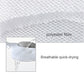 Non-Slip Spa Bathtub Pillow Sunflower Shape Machine Washable 5D Air Mesh w/ Suction Cups Hook White